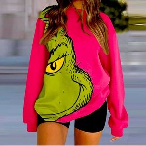 Pink/Green Grinch Sweater